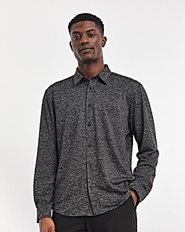 BOSS Stretch Black Marl Shirt