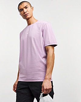 BOSS Short Sleeve Purple Centre Logo T-Shirt