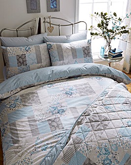 Ethel Blue Double Bedspread