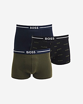 BOSS 3 Pack Multi Bold Logo Trunks