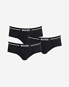 BOSS 3 Pack Black Bold Logo Trunks