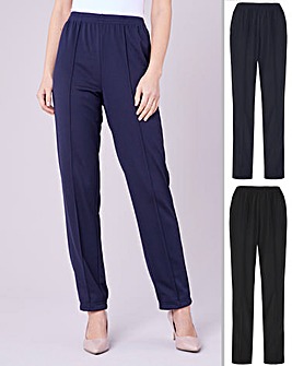 Slimma 2 Pack Pull On Trouser 27"