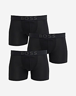 BOSS 3 Pack Black Active Boxer