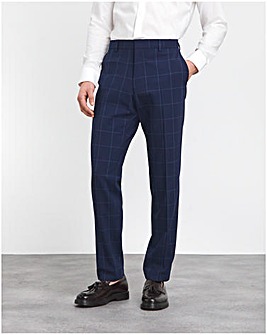 BOSS Slim Fit Check Suit Trouser