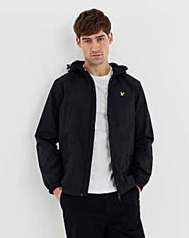 Lyle & Scott Zip Through Hooded Jacket - Jet Black