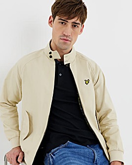 Lyle & Scott Cotton Blend Harrington Jacket - Wheat