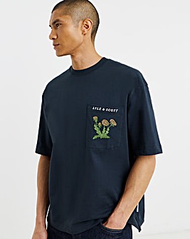Lyle & Scott Floral Embroidery T-Shirt