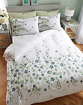 Green Bedding Home J D Williams Lucy Brushed Cotton Duvet Cover Set