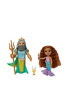 The Little Mermaid Ariel & King Triton 6Inch Petite Gift Set