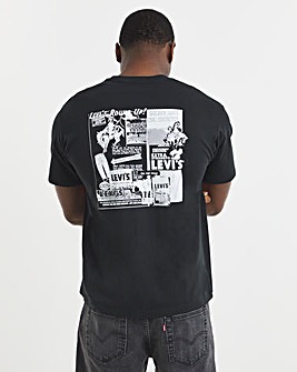Levi's Short Sleeve Back Graphic Vintage Fit T-Shirt - Black