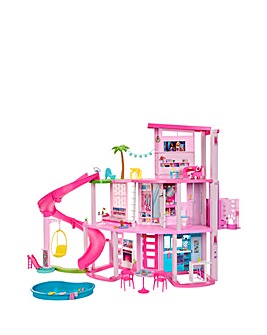 Barbie Dreamhouse Pool Party Doll House with 3 Story Slide and 75+ Pieces