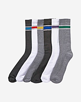 Pack of 6 Mix Sports Socks