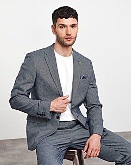 Lewis Blue Puppytooth Suit Jacket