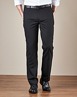 Black Five Pocket Style Regular Fit Trousers