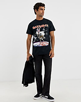 Iron Maiden Front/Back Graphic Band T-Shirt - Black