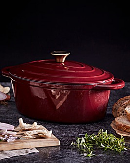 Barbary & Oak 29cm Casserole Dish - Red