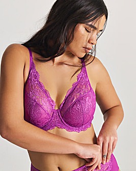 Pretty Secrets Ella Full Cup Wired Bra (C-J) Purple