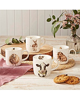 Wrendale Set of 4 Mugs