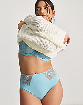 Pretty Secrets Ella Full Brief Knickers Light Blue