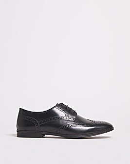 Formal Leather Brogue Wide
