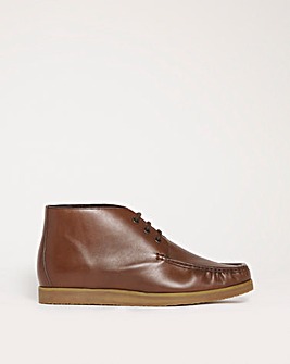 Casual Leather Chukka Boot Wide Fit