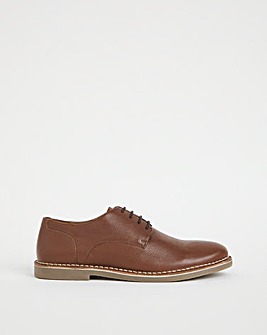 Leather Milled Desert Shoe Wide Fit