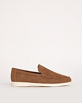 Suede Look Loafer Wide Fit