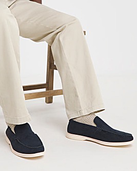 Suede Look Loafer Wide Fit