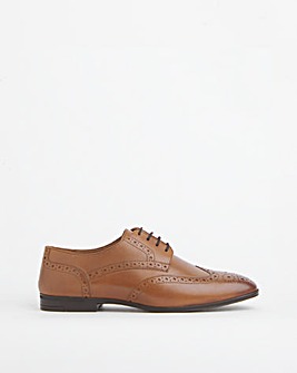 Formal Leather Brogue Extra Wide