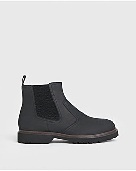 Leather Chelsea Boot Wide