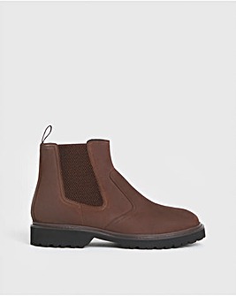 Leather Chelsea Boot Wide