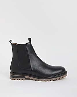 Smart Leather Chelsea Boot Wide