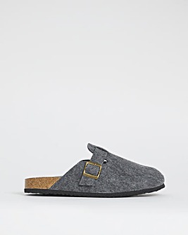 Felt Mule Slipper Wide