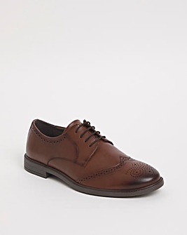 Leather Look Formal Brogue Standard