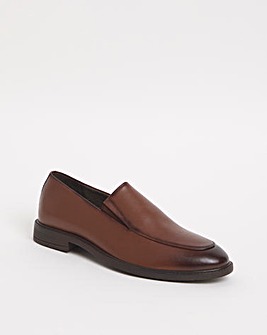 Leather Look Formal Slip On Extra Wide