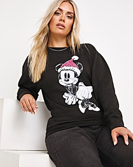 Christmas Minnie Mouse Novelty Sweatshirt