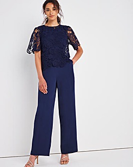 Joanna Hope Jumpsuit with Lace Top