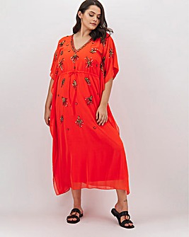 simply be orange dress