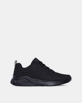 Skechers Deboss Durabuck Fashion Trainers - Black