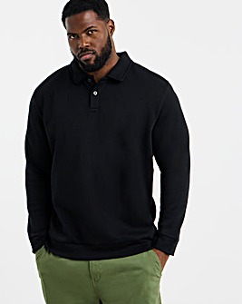 Jack & Jones Bradley Polo Sweatshirt - Black