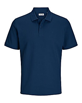 Jack & Jones Austin Waffle Polo - Navy