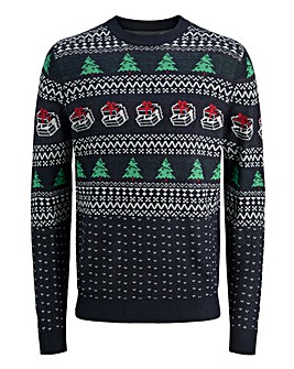 Jack & Jones Xmas Andrew Knit Crew Neck