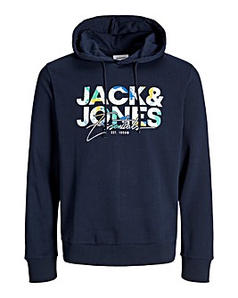 Jack & Jones Geplas Sweat Hood - Sky
