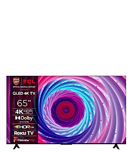 TCL 65In 65RC650K Roku TV Smart 4K Ultra HD HDR QLED TV