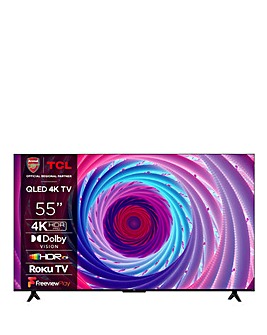 TCL 55In 55RC650K Roku TV Smart 4K Ultra HD HDR QLED TV