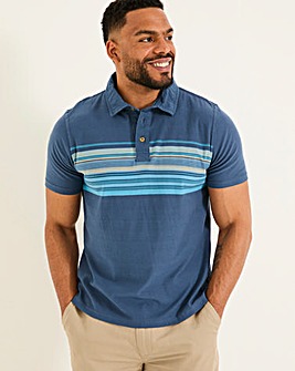 FatFace Perranporth Short Sleeve Polo - Teal