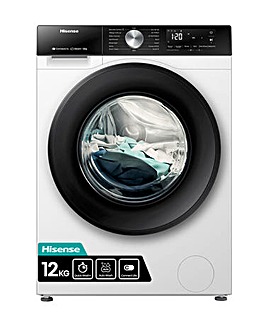 Hisense 3S Series WF3S1243BW3 12kg 1400 Spin Washing Machine - White