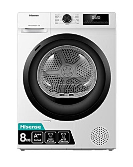 Hisense DH1Q802BW2 1 Series 8kg Heat Pump Dryer - White