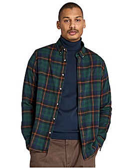 Timberland Mid-Weight Flannel Check Shirt - Green