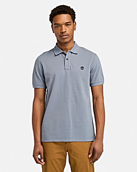 Timberland Millers River Short Sleeve Pique Polo - Blue